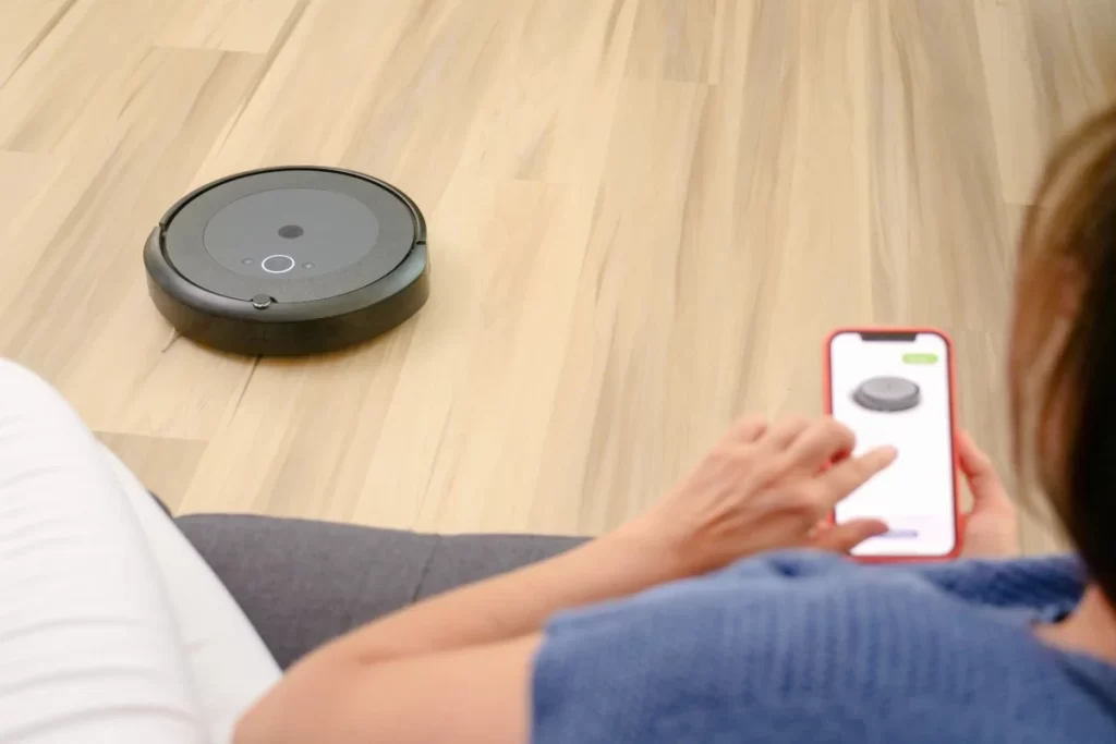 Roomba iRobot vacuum controlled by App