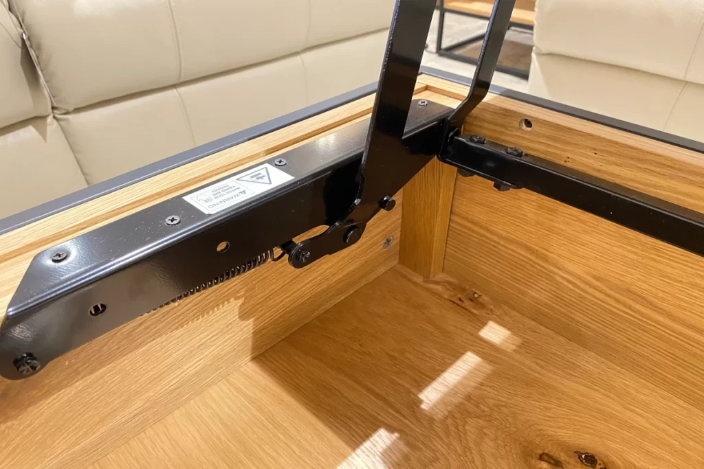 Lift-Top Coffee Table Spring Hinge Mechanism