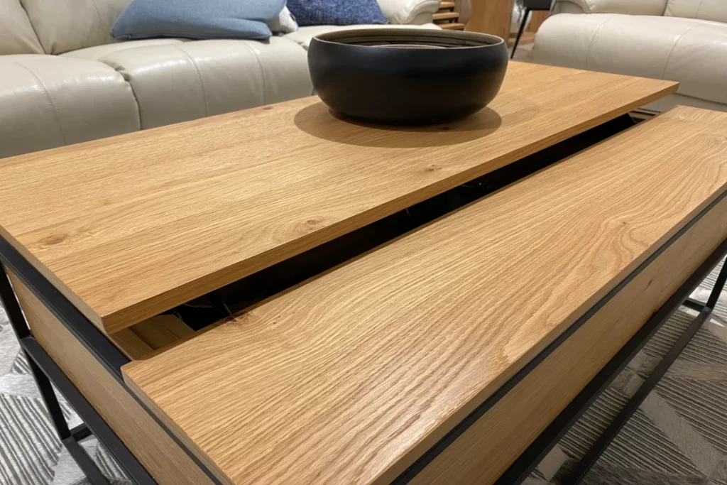 Lift-Top Coffee Table semi-closed