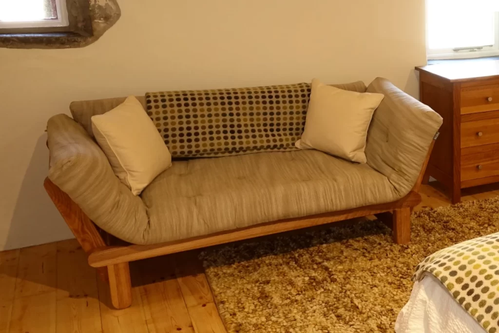 wooden futon bed chair